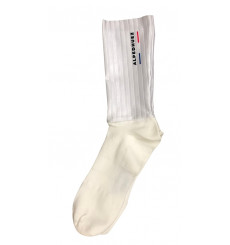 ALPE D'HUEZ aero high white 17 cm cycling socks - 2025