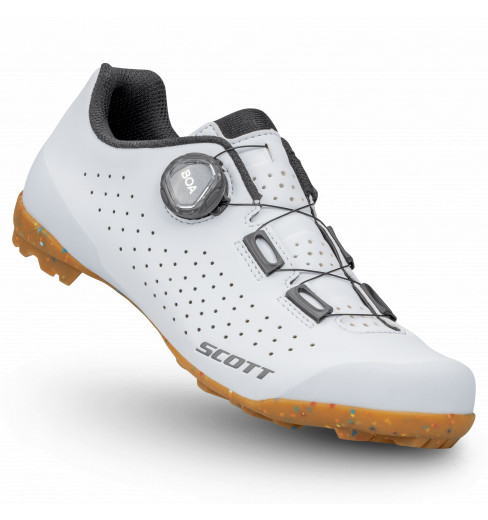 Chaussures vélo femme gravel SCOTT GRAVEL PRO - Blanc 2026