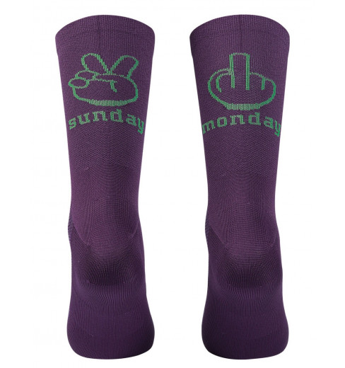 NORTHWAVE chaussettes longues v&eacute;lo Sunday Monday - Violet