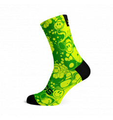 SOX FOOTWEAR Chaussettes v&eacute;lo Crew Neon Slide Yellow