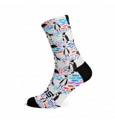 SOX FOOTWEAR Chaussettes v&eacute;lo Crew Penguin