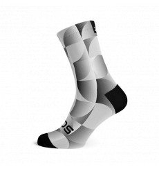 SOX FOOTWEAR Solid Silver Crew Cycling Socks