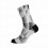 SOX FOOTWEAR Solid Silver Crew Cycling Socks