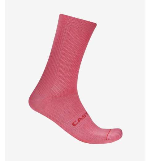 CASTELLI chaussettes velo Espresso 18 cm - Rosa Giro