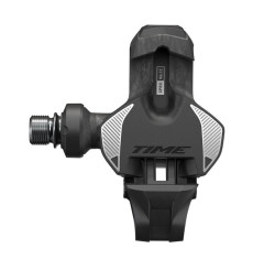 TIME XPRO 12 Road Pedals &ndash; Titanium Axle - 53 mm Q-Factor - Carbon/Silver + ICLIC 5&deg; Cleats