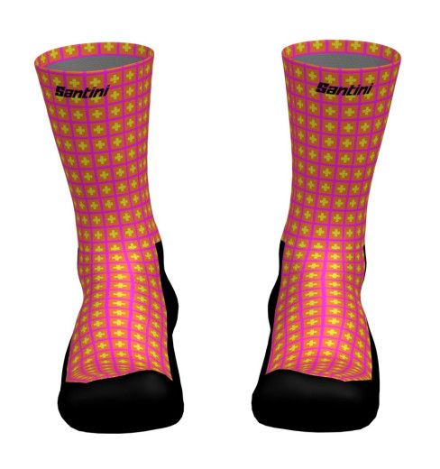 SANTINI chaussettes Tour de France FAZ Grand D&eacute;part Suisse - 2026