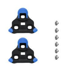 SHIMANO paire de cales SPD-SL CL-SL120 2° avec écrou - Bleu