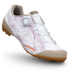 Chaussures v&eacute;lo femme gravel SCOTT GRAVEL PRO - Blanc / beige / rose 2026