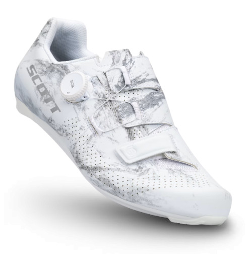 Chaussures v&eacute;lo route SCOTT Team Boa - Blanc gris 2027