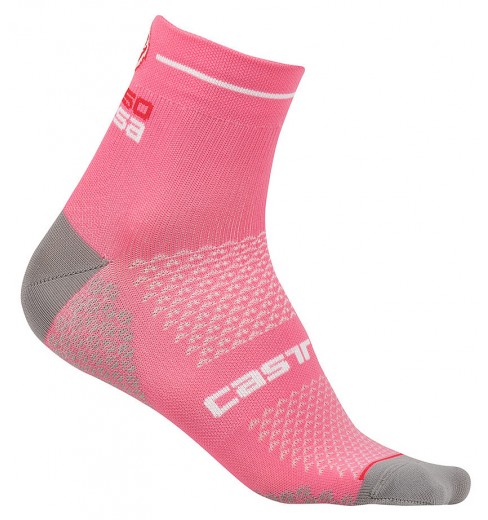 Socquettes vélo femme CASTELLI Rosa Corsa 2 rose Giro Socquettes vélo femme CASTELLI Rosa Corsa 2 rose Giro