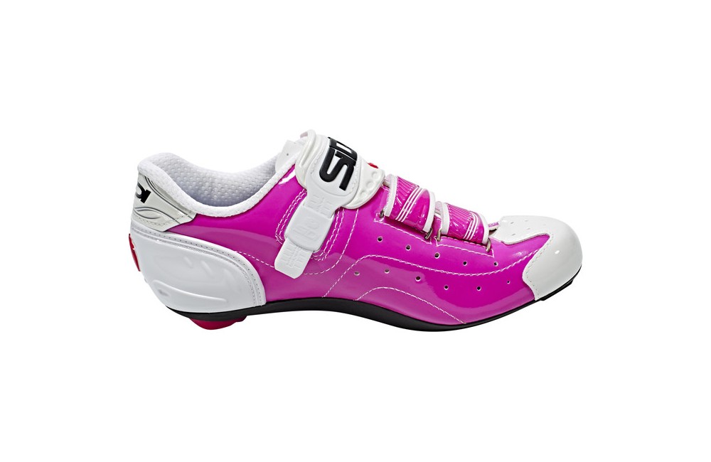 pink sidi cycling shoes