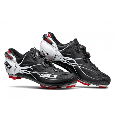 SIDI Tiger carbon matt black white mountain bike shoes