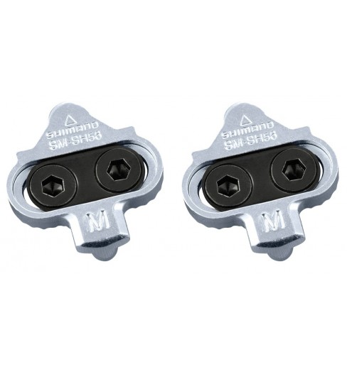 Cales VTT SHIMANO SPD SM-SH56 argent multidirectionnel sans plaques