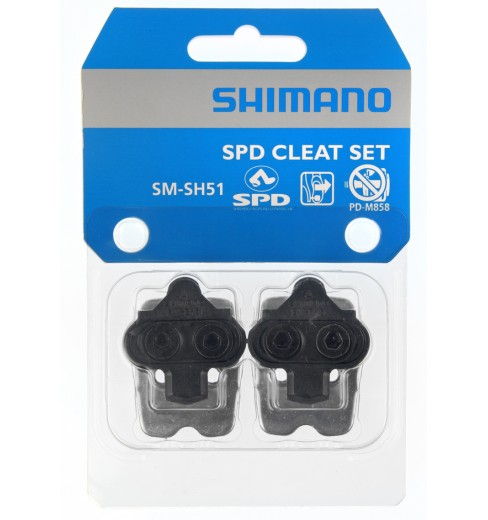 Shimano SM-SH51 SPD lateral black cleats + plate