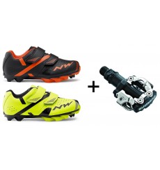 NORTHWAVE chaussures VTT junior Hammer 2 + p&eacute;dales Shimano M520
