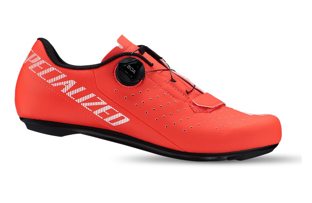 chaussure velo route rouge
