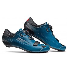 Chaussures vélo route SIDI Sixty noir bleu pétrole - Edition limitée