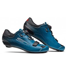 Chaussures vélo route SIDI Sixty noir bleu pétrole - Edition limitée