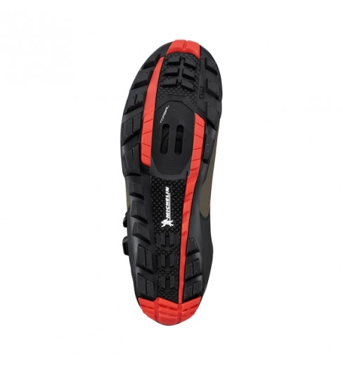 Chaussures VTT Shimano SH-M033 SPD Homme - US 5 / EU 38 - Marron Lacet Cuir