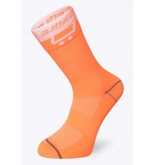 BJORKA TEAM 2021 white / orange summer cycling socks