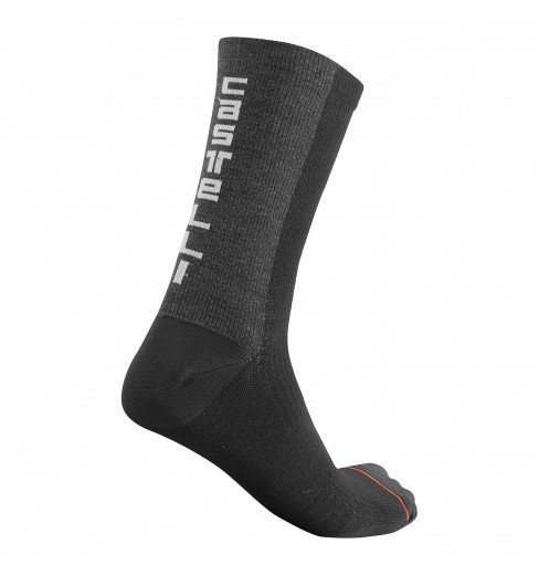 CASTELLI BANDITO WOOL 18 black cycling socks