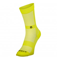 SCOTT 2024 Performance NO SHORTCUTS Crew Yellow cycling socks