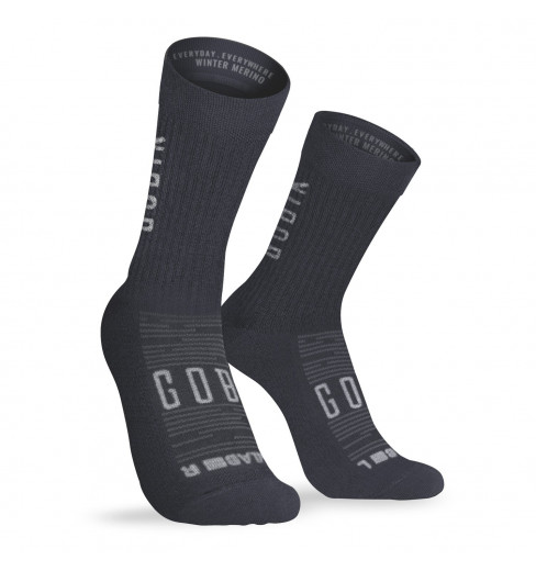 GOBIK chaussettes vélo hiver unisexe Merino Gray 2022