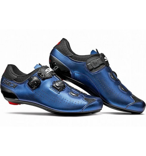 Chaussures de cyclisme route SIDI Genius 10 bleu rouge iridescent