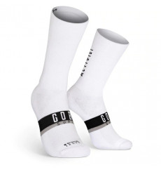 GOBIK unisex SUPERB AXIS EXTRA LONG white cycling socks