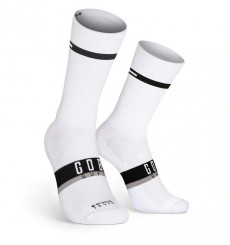 GOBIK 2023 unisex SUPERB HORIZON EXTRA LONG white cycling socks