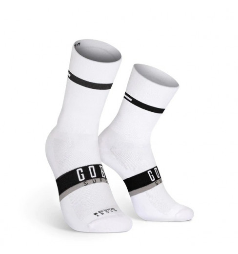 GOBIK 2023 unisex SUPERB HORIZON STANDARD white cycling socks