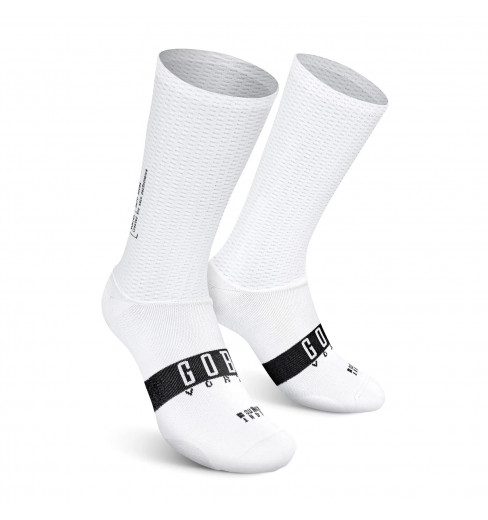 GOBIK chaussettes vélo UNISEX VORTEX Blanches 2022