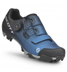 SCOTT 2024 Team Boa Black / Metallic Blue men's MTB shoes
