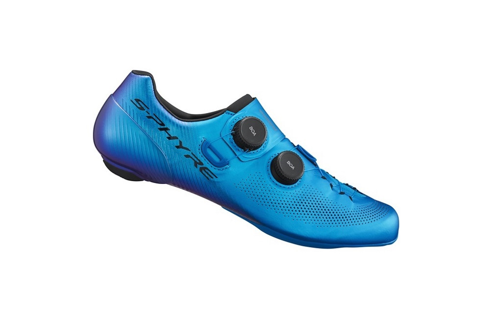 Blue road cycling shoes deals