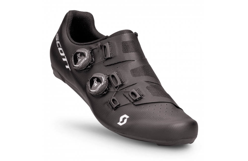 Scarpe Scott Road RC Bici Da Corsa - Nero/Bianco - Suola Carbonio HMX E BOA Li2