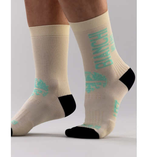 Chaussettes De Cyclisme Bianchi Vert Celeste - Mavic Compression - Taille Unique
