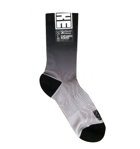 FORBIKE chaussettes v&eacute;lo D&eacute;grad&eacute; gris