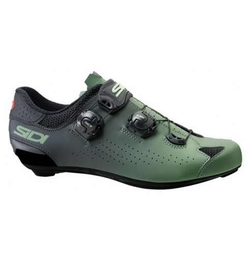 SIDI Genius 10 green / black road cycling shoes