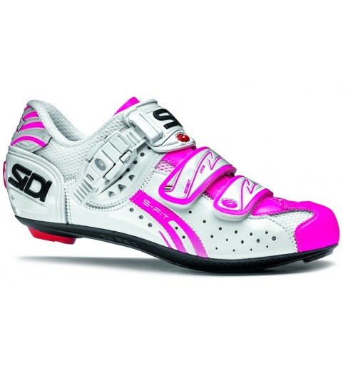 SIDI Genius 5 Fit Carbon white pink fluo road shoes 2015 